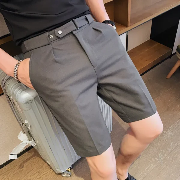 short court homme habillé style anglais