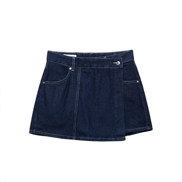 combinaison short jean femme tendance