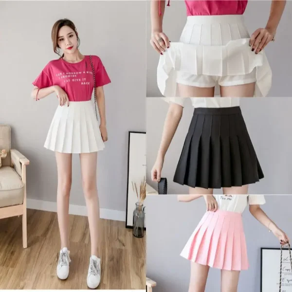 jupe short plissée vintage