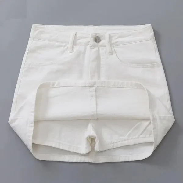 jupe short blanche tendance
