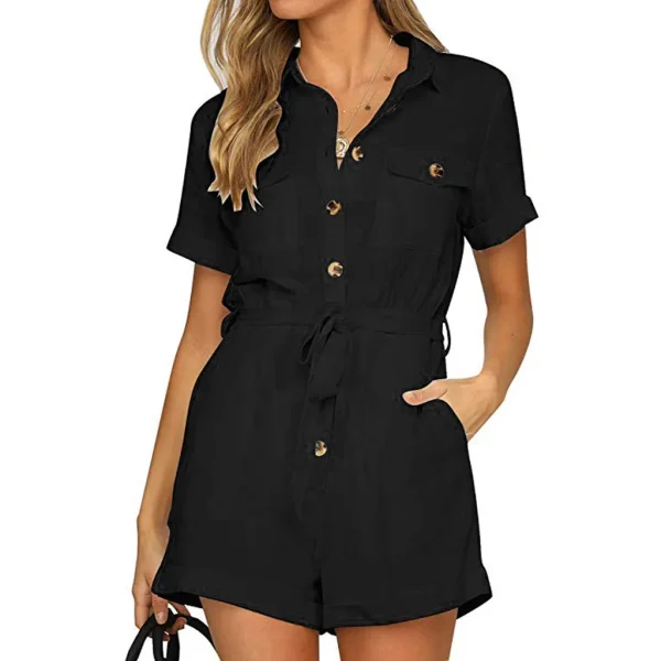 combinaison short noire femme bureau