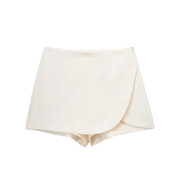 jupe short blanche chic