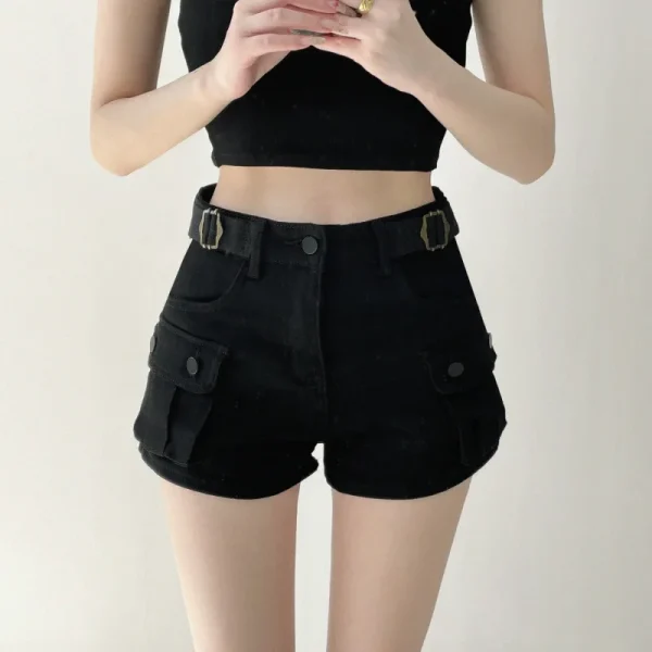 bermuda cargo noir pour homme