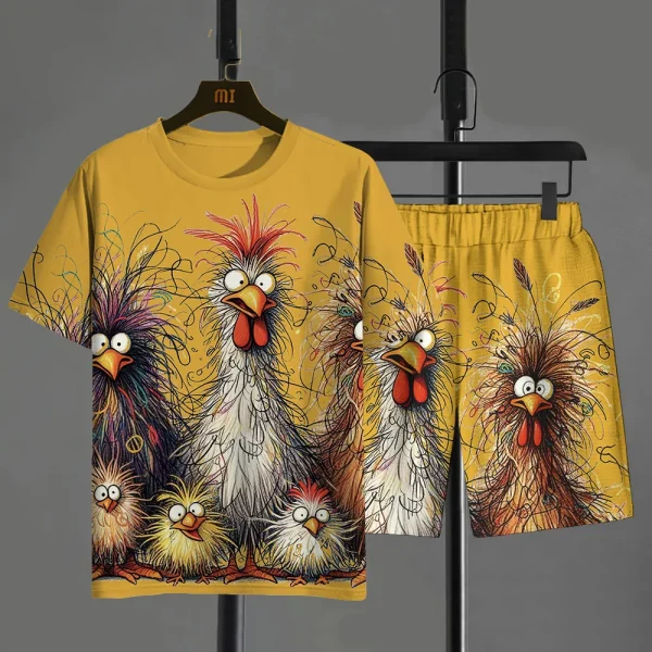 ensemble short tshirt homme cartoon
