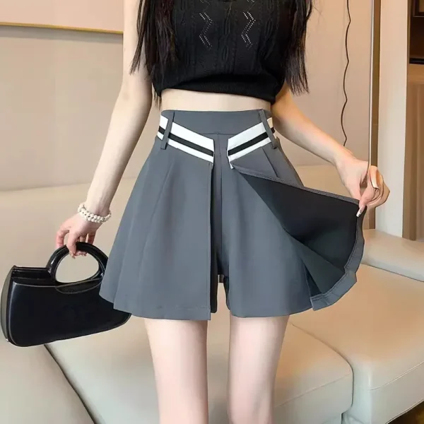 jupe short grise