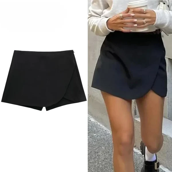 jupe short noir femme mini