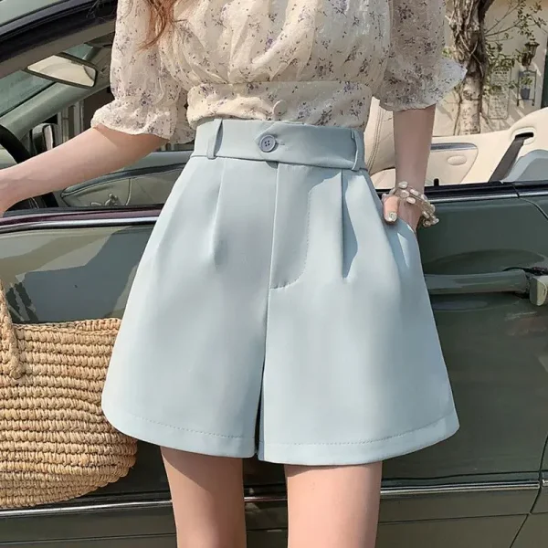 short large femme poche latérale