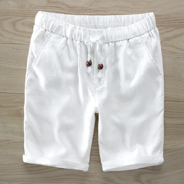 short en lin homme italien