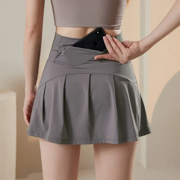 jupe short grise cool et antireflet