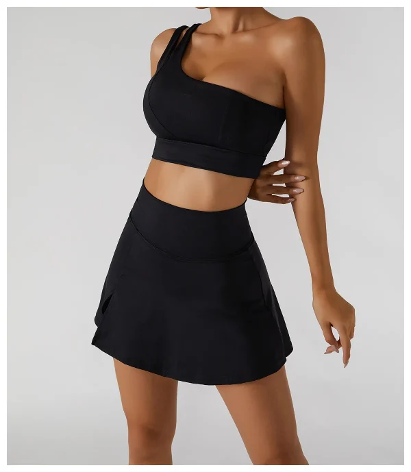 jupe short noire ensemble