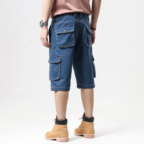 short jean cargo homme grande poche
