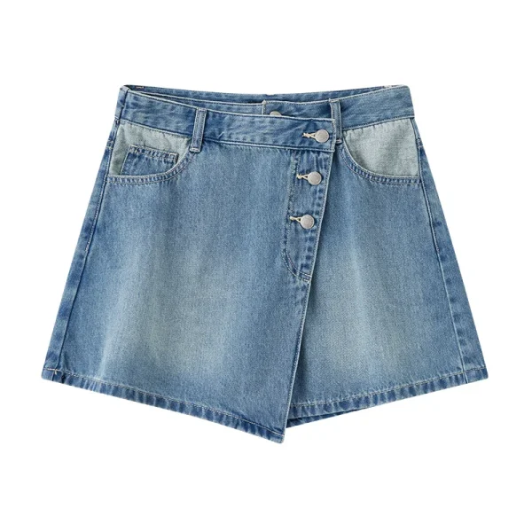 jupe short jean ample