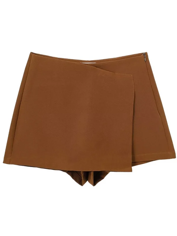 jupe short marron vintage