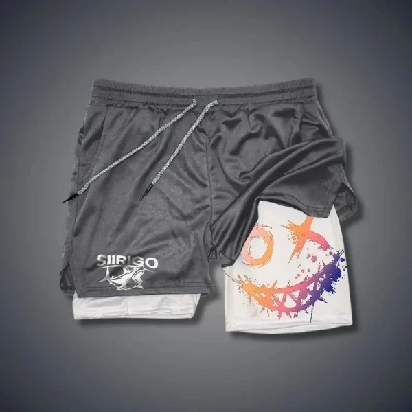 short très court homme imprimé