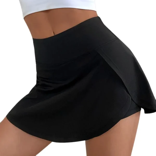 jupe short noir doublure anti-lumière
