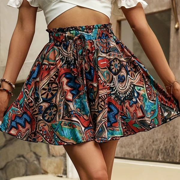 short baggy femme bohème