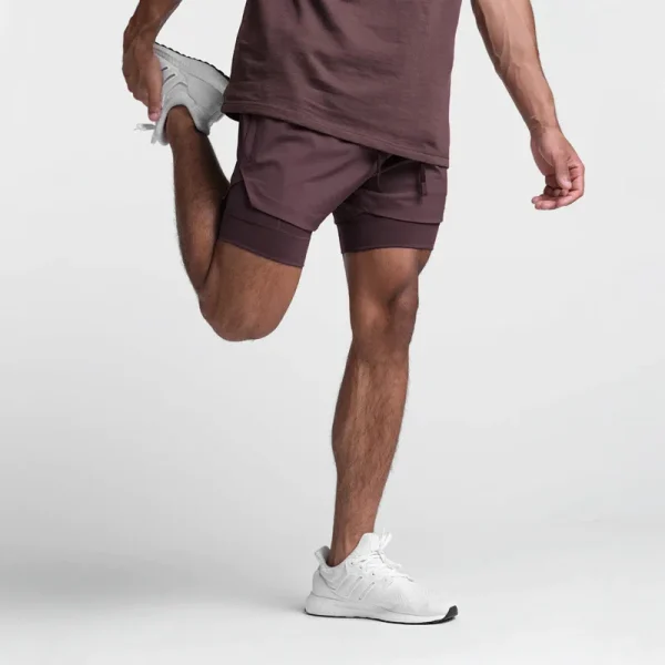 short très court homme 2 en 1